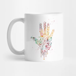 Circuit Hand Mug